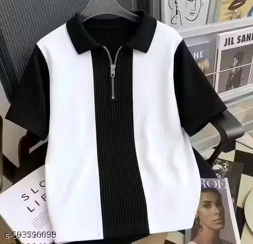 Men's Polo T-Shirt Combo Pack – Stylish Collar T-Shirts with Half Sleeves, Striped Regular Fit, Branded Original Summer Shirts for Men