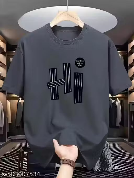 KEESOR Men Tshirt|Men Printed Round neck Tshirt|Men Graphic print Tshirt